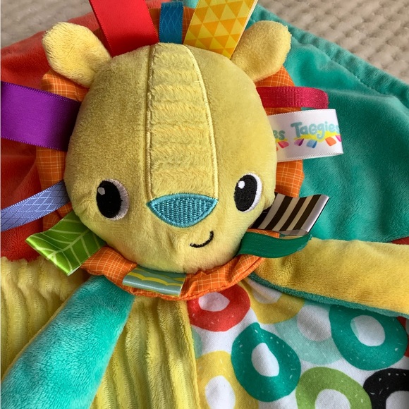 Bright Starts Taggies Plush Lion Lovey Security Blanket Stuffed Animal Toy - Picture 3 of 10